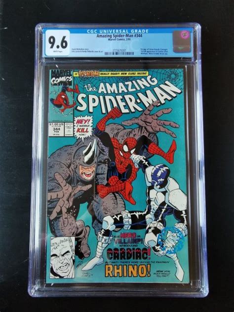 Amazing Spider Man 344 Cgc 96 First Cameo Appearance Of Catawiki