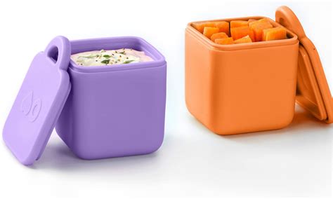 Omiebox 2 Pack Leakproof Dips Containers To Go Salad Dressing