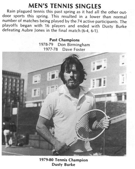 1979 Mens Tennis Singles Recreation And Wellbeing