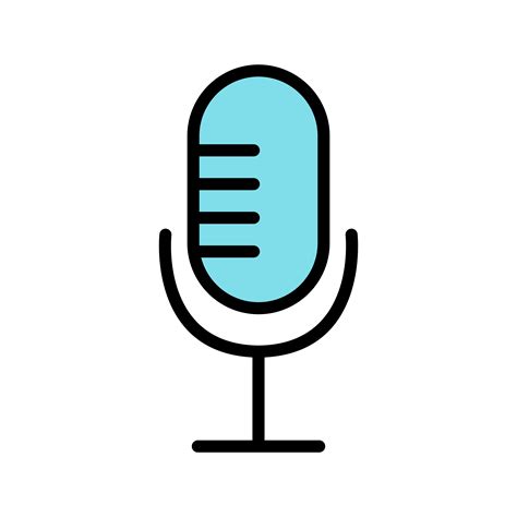 Microphone Icon Vector Illustration 421801 Vector Art at Vecteezy
