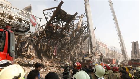 Iran 30 Firefighters Killed In Tehran Building Collapse World News
