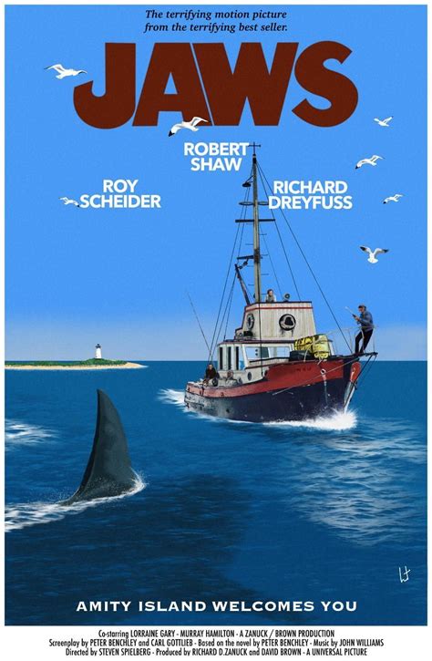 Jaws Film Jaws Movie Poster Film Art Movie Art Stage Musical Fan