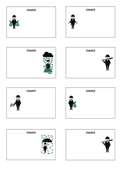 Free Monopoly Chance & Community Chest Cards (Printable Template)