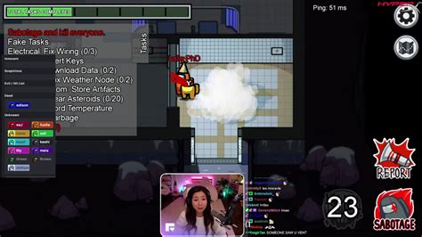 Fuslie Most Chaotic Kill In Among Us Youtube