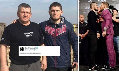 conor mcgregor coach responds to moscow challenge from khabib s father with blunt tweet ufc