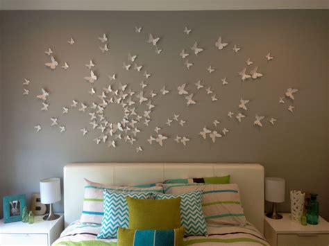 Butterfly Bedroom Wall Design Decoration Ideas