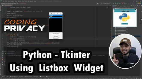 Listbox Widget In Tkinter Python Youtube
