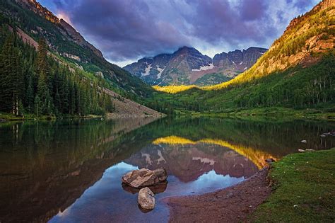 1080p Free Download Stunning Mountain Lake Reflections Mountains