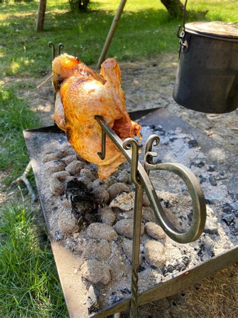 Campfire Spit Roast Portable Rotisserie Cooking System Etsy
