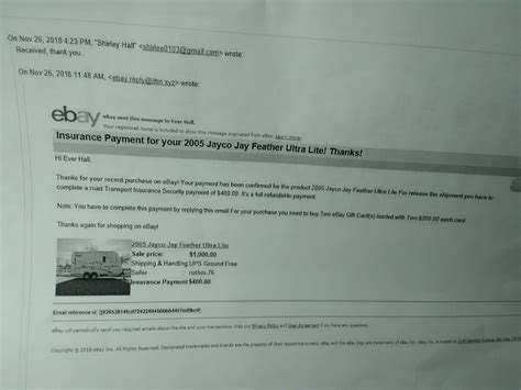 Maybe you would like to learn more about one of these? eBay Inc / Craigslist / eBay Gift Card Scam - California ...