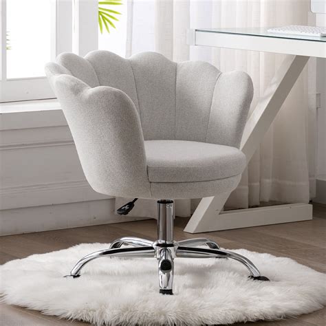 Yofe Office Chair Swivel Shell Vanity Chair With Adjustable Height