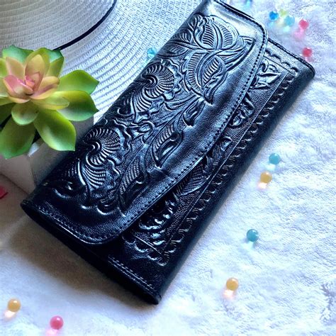 Western Style Wallet Leather Wallet Women T For Her Etsy Wallets