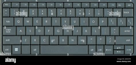 Standard American Qwerty Keyboard For A Personal Computer Stock Photo