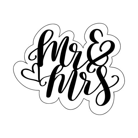 Mr And Mrs Cake Topper Svg