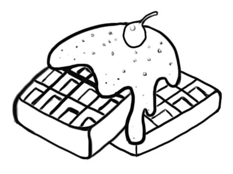 Waffles Coloring Page - Free Printable Coloring Pages for Kids