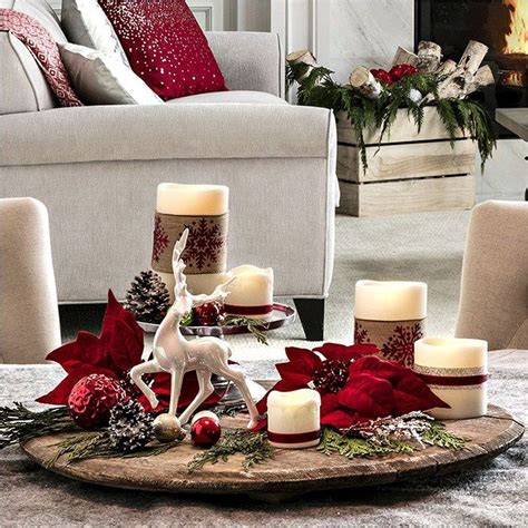 46 Popular Christmas Theme Coffee Table Decoration Ideas