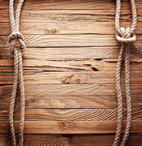 Hd Wallpaper Brown Wood Plank With Manila Ropes Wallpaper Line