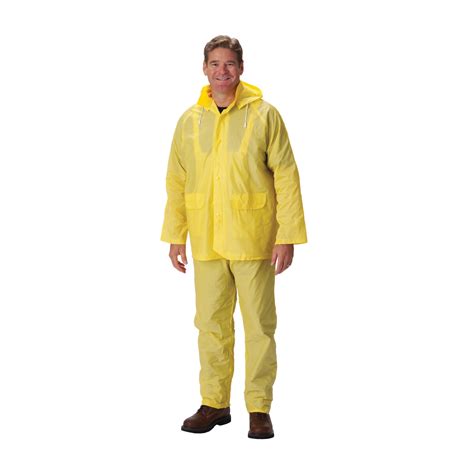 Pip Falcon 3 Piece Rainsuit Yellow Pvc Detachable Hoo