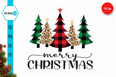 Buffalo Plaid Christmas Trees Svg Graphic By All About Svg · Creative