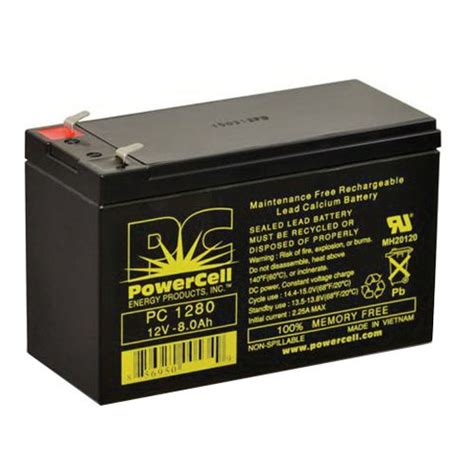 Powercell Energy Products Pc1280 Maintenance Freerechargeable Sealed