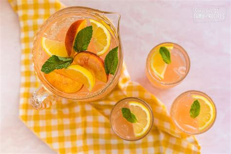 Refreshing Peach Lemonade Recipe With Fresh Peaches