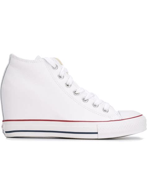 Converse Chuck Taylor All Star Lux Wedge Sneakers In White Lyst Uk