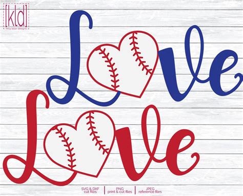 Download Baseball Heart svg - Softball Heart svg - Love Baseball ...