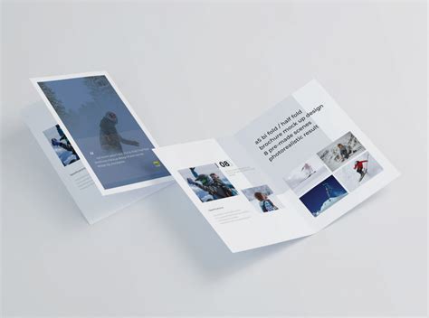 Bifold Half Fold Brochure Mockup By Sunny Goo On Dribbble