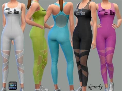 The Sims Resource Athletic Yoga Outfit By Dgandy • Sims 4 Downloads