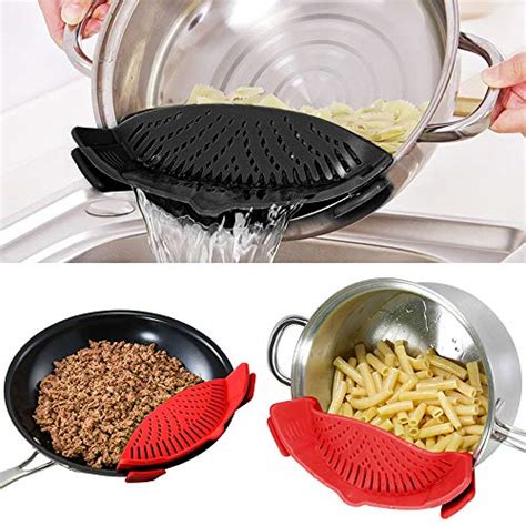 Snap Strainer Dakuan 2 Packs Of Hands Free Clip On Heat Resistant