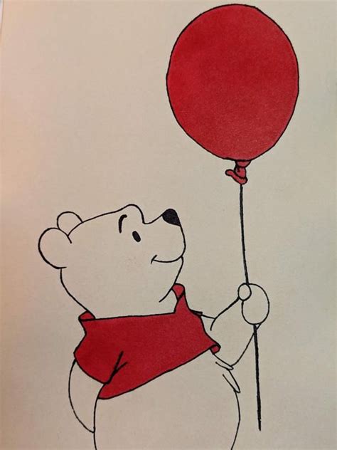 Art disney disney kunst easy disney drawings easy drawings winnie pooh dibujo whinnie the pooh drawings bear sketch animal knitting patterns disney cartoon characters. Winnie the Pooh Color-accented Outline (With images) | Winnie the pooh drawing, Easy disney ...