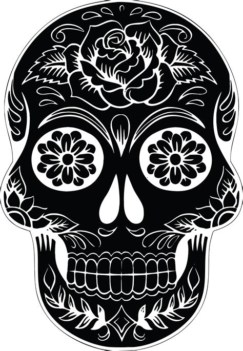 Calavera Skull Silhouette Clip Art Skulls Png Download 40005781