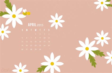April 2015 Calendar Wallpaper Sarah Hearts