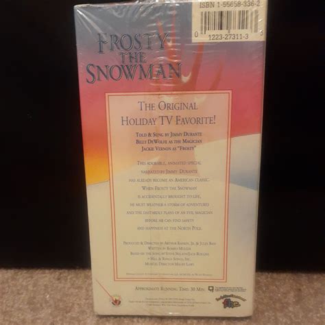 Frosty The Snowman Vhs Christmas Classic Jimmy Durante New Sealed Fhe