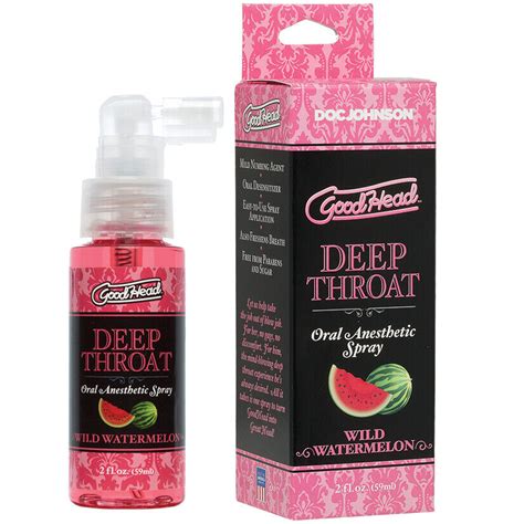 Goodhead Deep Throat Oral Sex Numbing Desensitizing Spray Choose Flavor And Size Ebay