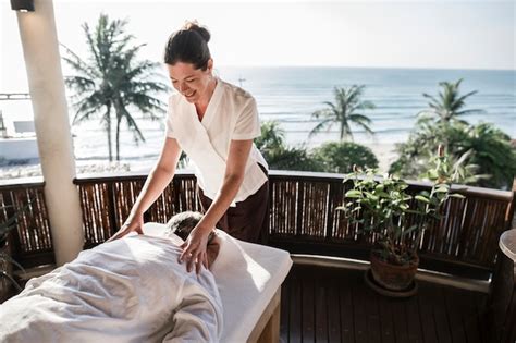 Premium Photo Massage Therapist Massaging At A Spa
