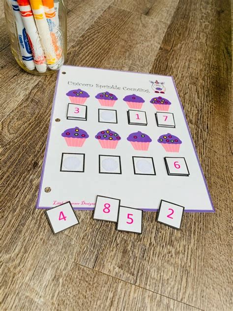 Number 1 8 Matching Game Counting Activity Number Sense Etsy