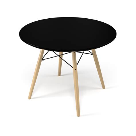 Eiffel Black Round Dining Table (Large)