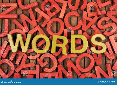 Word Words Made Of Letters Stock Photo Image Of Colorful 75113670