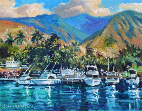 Lahaina Harbor Maui By Wade Koniakowsky Hawaiian Art Hawaii