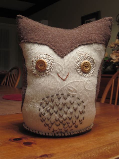With wrong sides together, larger hook, and working through both. Owl Pillow · A Shaped Cushion · Drawing, Beadwork, and ...