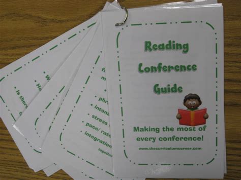 Reading Conference Guide The Curriculum Corner 123