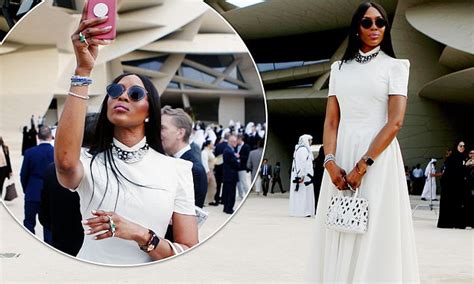 Naomi Campbell Takes Selfies In Front Of Extravagant New National