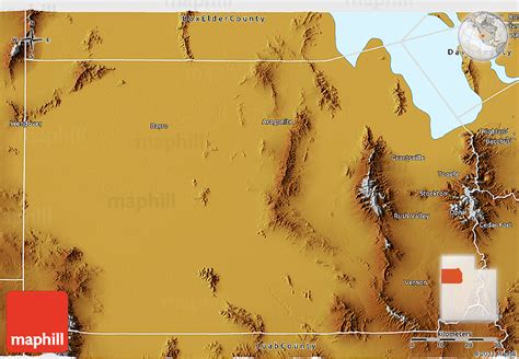 Physical 3d Map Of Tooele County