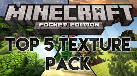 Top 5 Texture Pack Minecraft Pe 01500160 Download Youtube