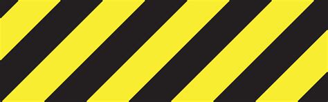 Line Yellow And Black Color Caution Sign Warning Sign Vector