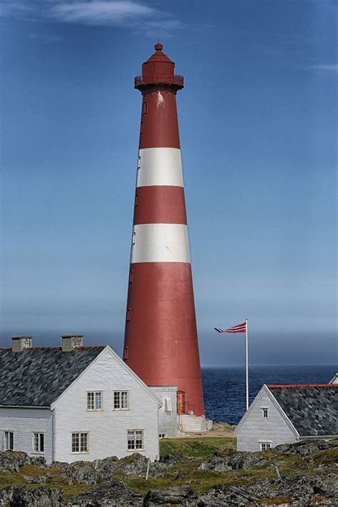 the slettnes lighthouse is the northernmost lighthouse on the mainland of scandinavia this is