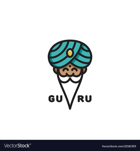 Guru Logo Royalty Free Vector Image Vectorstock