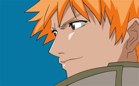 Bleach Kurosaki Ichigo Typography Anime Boys Orange Hair Necklace
