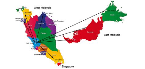 Map Of Airports In Malaysia The World Map